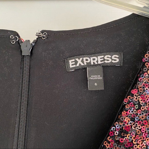 Express size 6, 3/4 sleeve Deep Red evening party dress - Picture 2 of 3